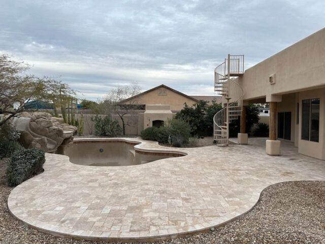 New Pavers Installed Around Pool